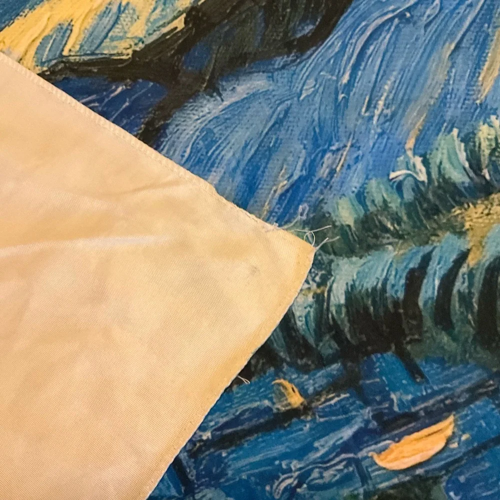 Van Gogh Starry Night Decorative Throw Blanket - Blue & Yellow